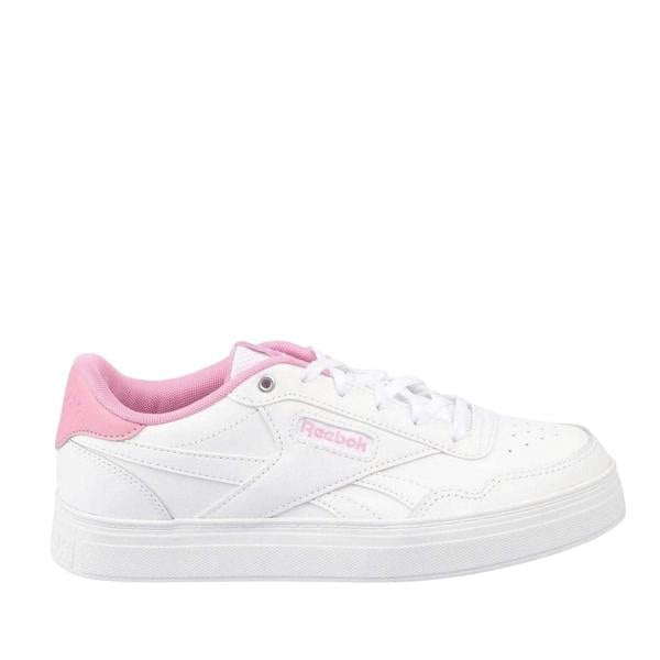 Reebok Womens/Ladies Court Advance Bold Leather Trainers - White/Pink - 