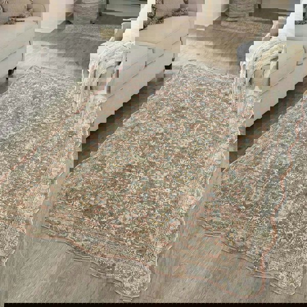 summer-rug-floral-design-beige-color-ideal for busy room