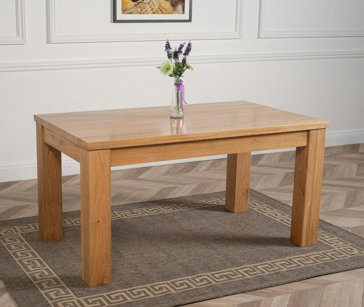 That's Furniture Dakota Chunky Oak Dining Table - 152cm
