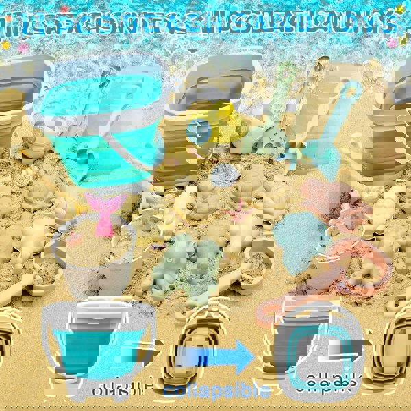 smartbies Collapsible Beach Bucket Sand Toys