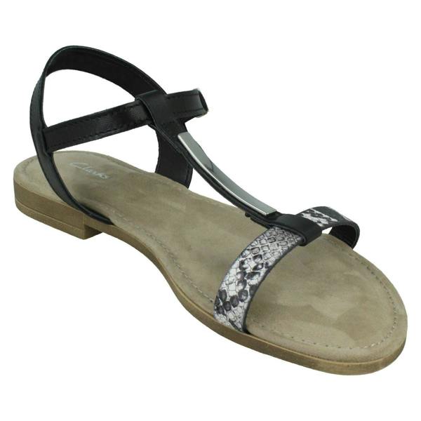 Clarks Ladies Clarks T-Bar Sandals Axelle Ray