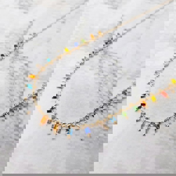 Felicia Colourful Vibrant Multi Beaded Necklace
