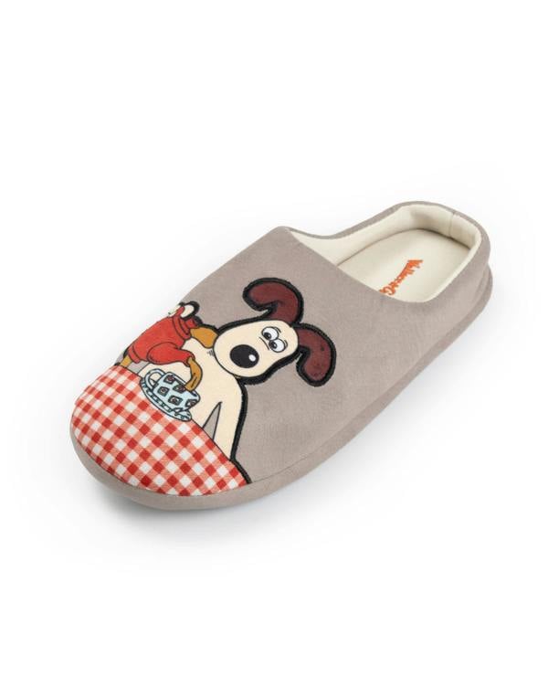 Wallace And Gromit Unisex Brown Multi Character Mule Slippers
