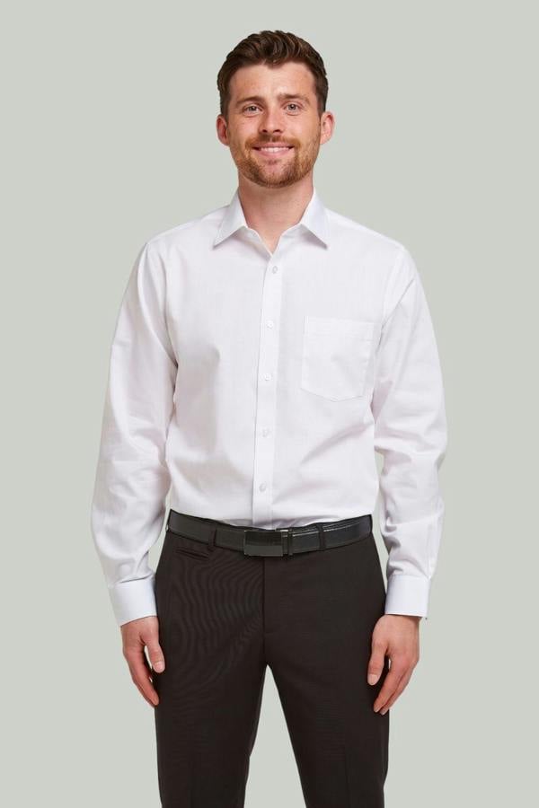 White Non-Iron Pure Cotton Twill Shirt