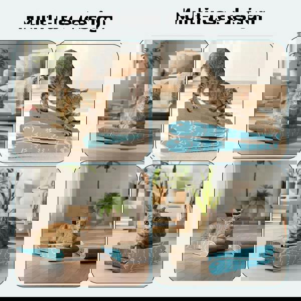 Skylos 2PCS Cat Scratching Board Cardboard Cat Scratcher Scratching Pad Lounge