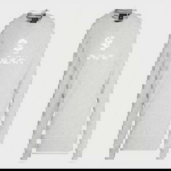 Belstaff Signature Logo Crewneck Sweatshirt Grey White