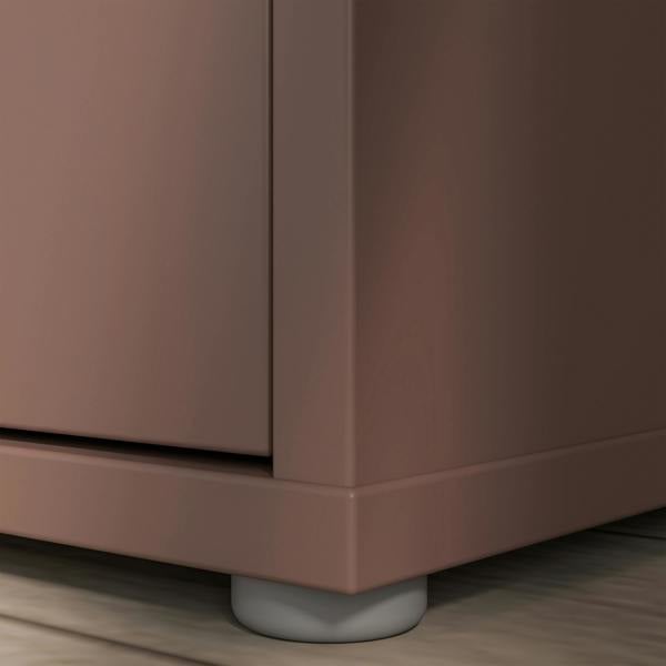 Furniture To Go Alice Springs Shoe Cabinet with 3 Doors Push-to-Open in Terracotta