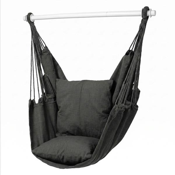Mountview Hammock Chair Hanging Rope Swing Seat Indoor Outdoor with Cushions