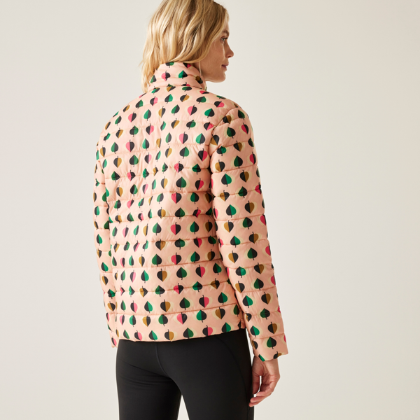 Regatta Women's Orla Kiely Tiny Elm Baffled Padded Jacket - Pink