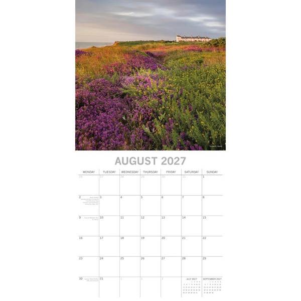 Suffolk Calendar 2027, Wall Calendars, Month To View, Travel, Gift