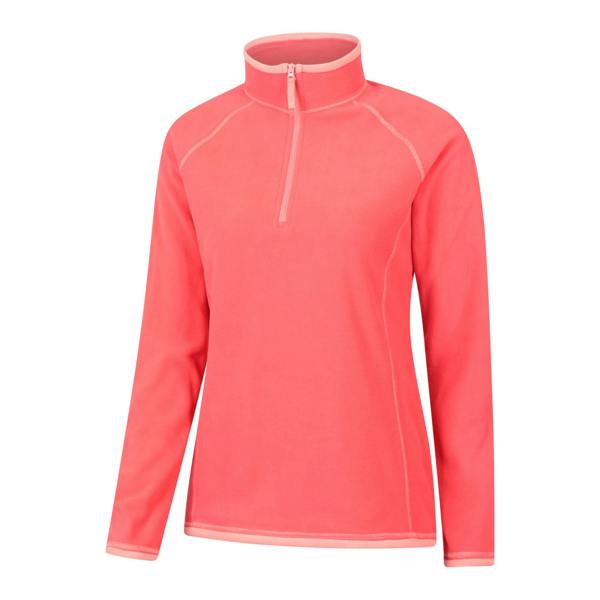 Mountain Warehouse Womens/Ladies Montana Half Zip Fleece Top - Bright Pink - 