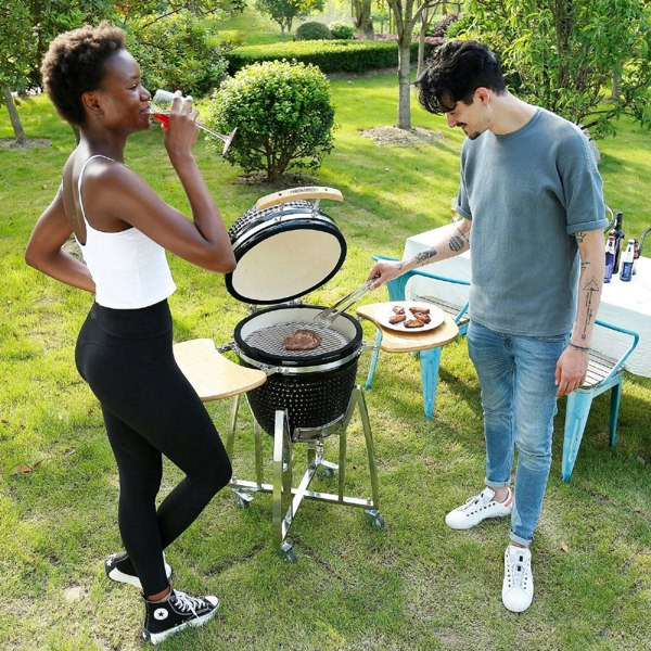 Fresh Grills Kamado Charcoal BBQ Grill 21" Mega - Fresh Grills