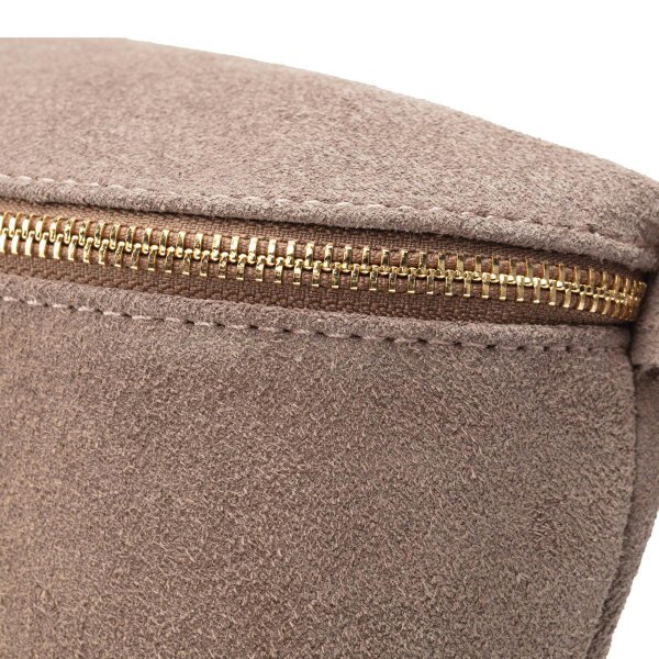 Elie Beaumont Suede Sling Bag - Taupe Large