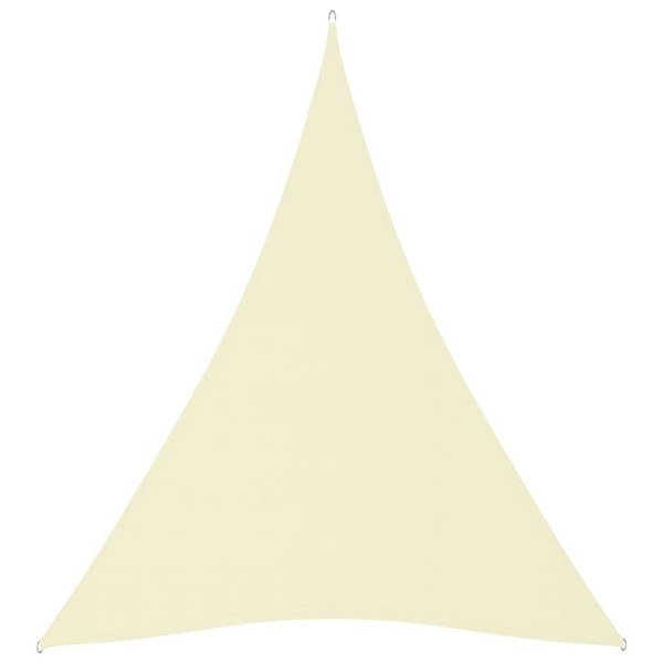 Berkfield Sunshade Sail Oxford Fabric Triangular 5x7x7 m Cream
