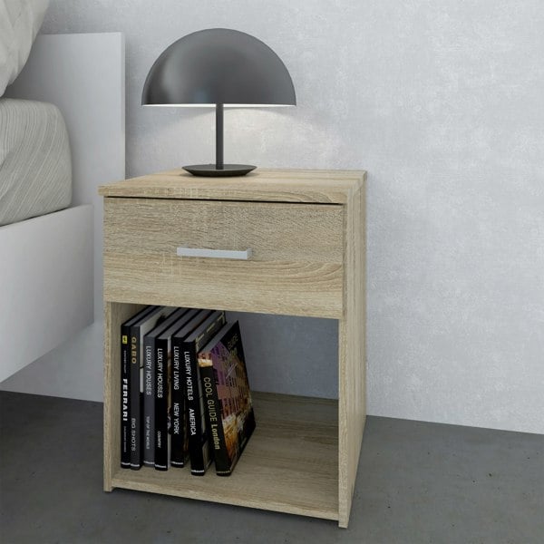Furniture To Go Space Bedside 1 Drawer in Oak