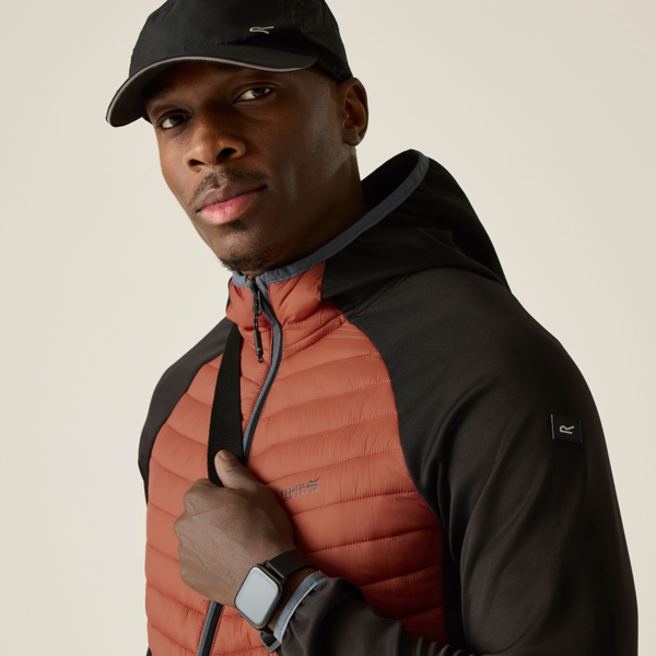Regatta Mens Andreson Hybrid Jacket - Brick/Black