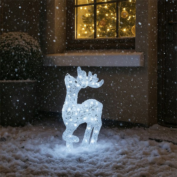 Xmas Haus 53CM Acrylic LED Deer Christmas Holiday Festive Decoration