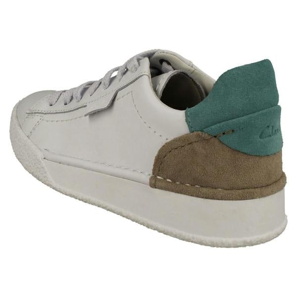 Clarks Ladies Clarks Wedge Heeled Trainers Craft Cup Lace