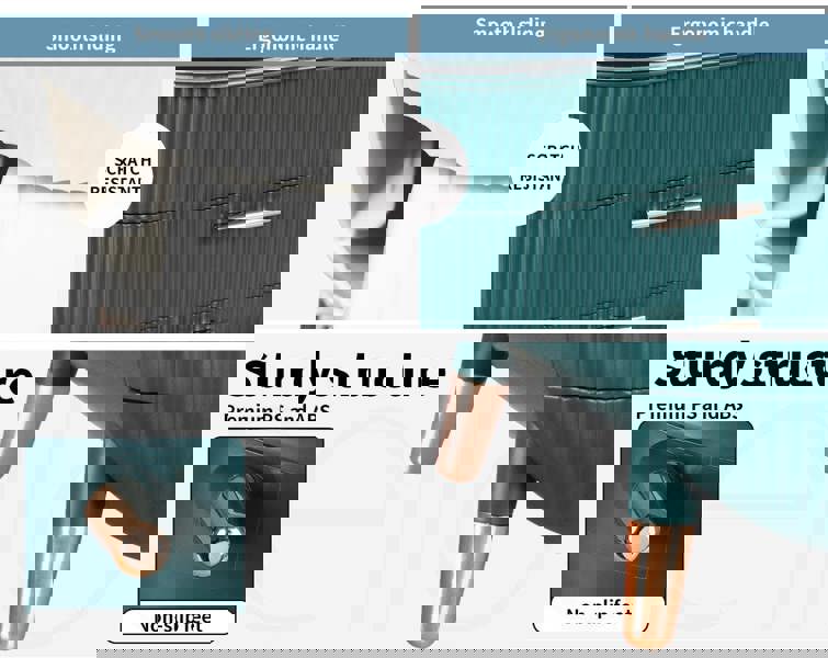 ilus Portable Makeup Organiser Cosmetic Case Carry Storage Box Jewelry Holder White