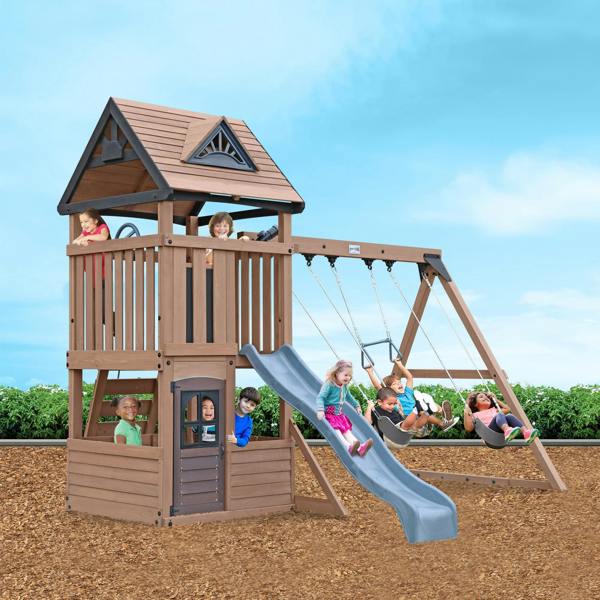 Driftwood Cove Wooden Climbing Frame Active Kids 1