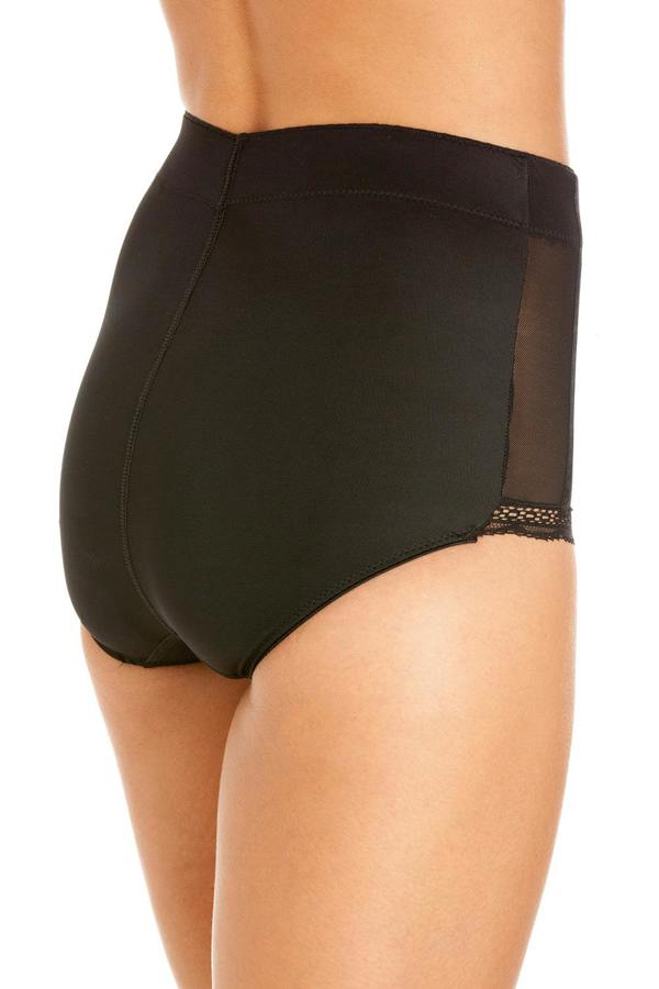 Camille Womens 2 Pack High Waisted Mesh Support Panel Control Briefs