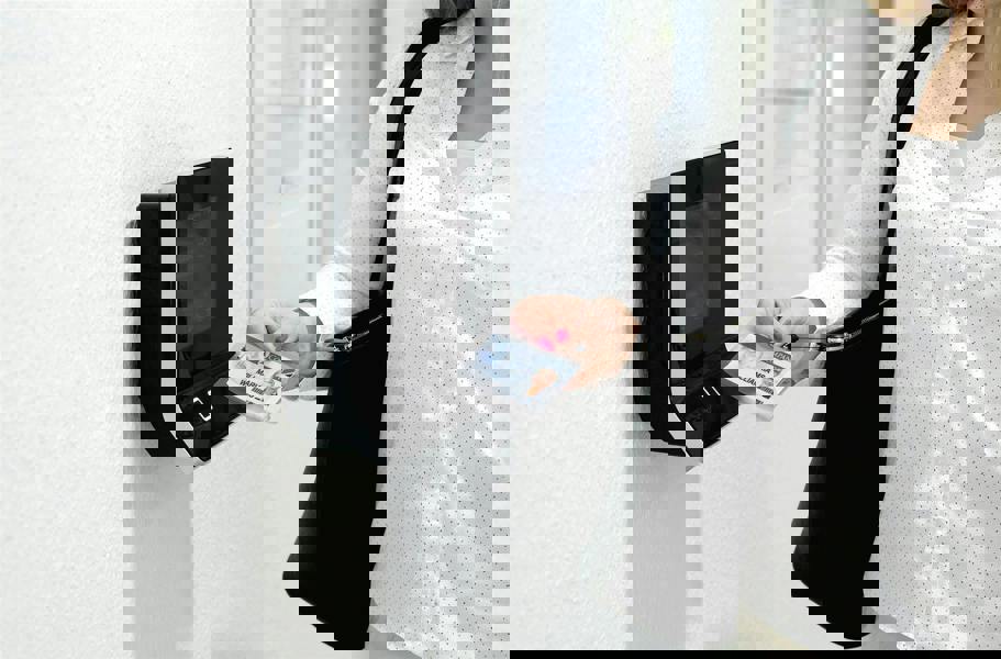 Durable reXycle 2 Card Security Pass ID Badge Holders Euro Hook | 10 Pack