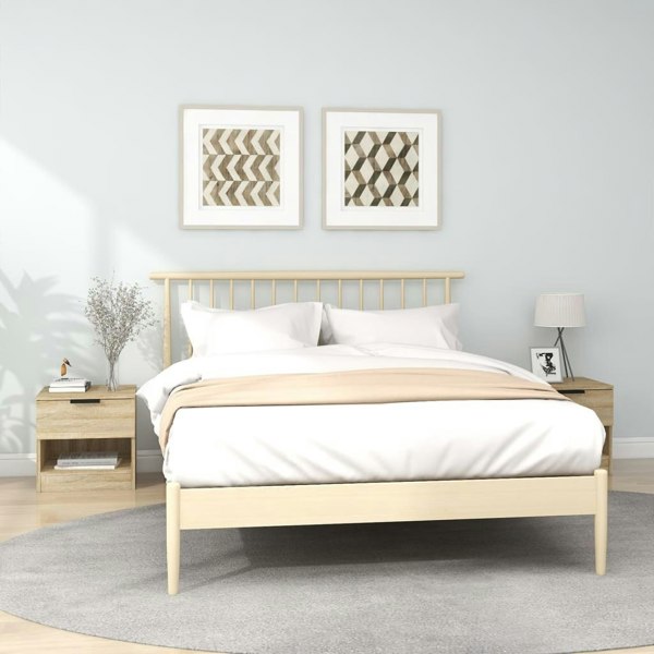 Berkfield Bedside Cabinets 2 pcs Sonoma Oak Engineered Wood