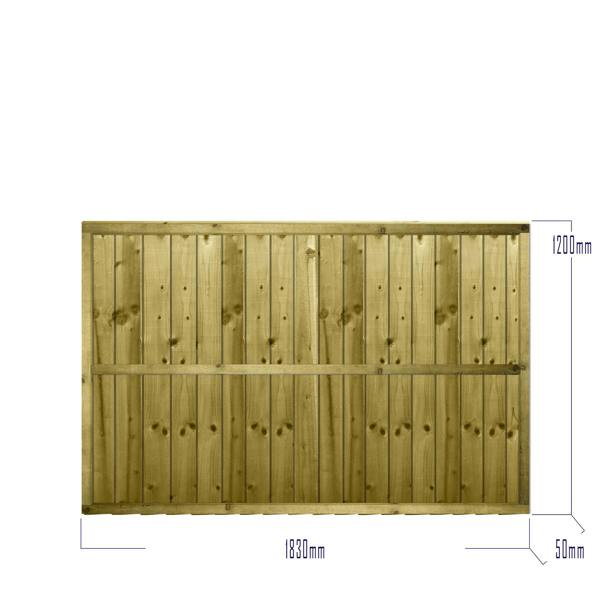 [amazon variation] feather edge fully framed fence panel [6ft x 1ft, 2ft, 3ft, 4ft] 9