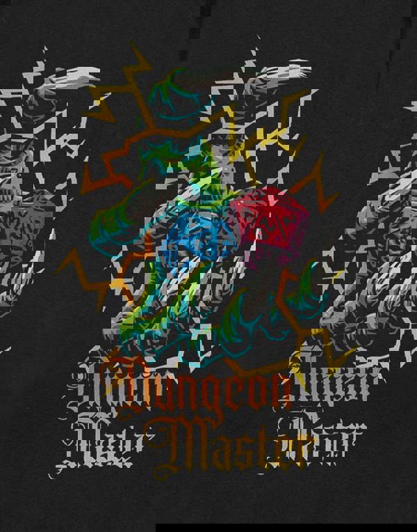 Dungeons & Dragons Mens Black Dice Short Sleeved T-Shirt