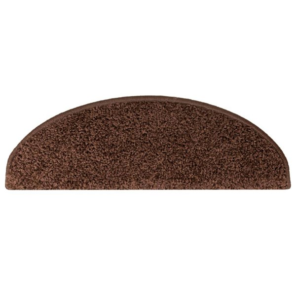 Berkfield Carpet Stair Treads 15 pcs Brown 65x21x4 cm