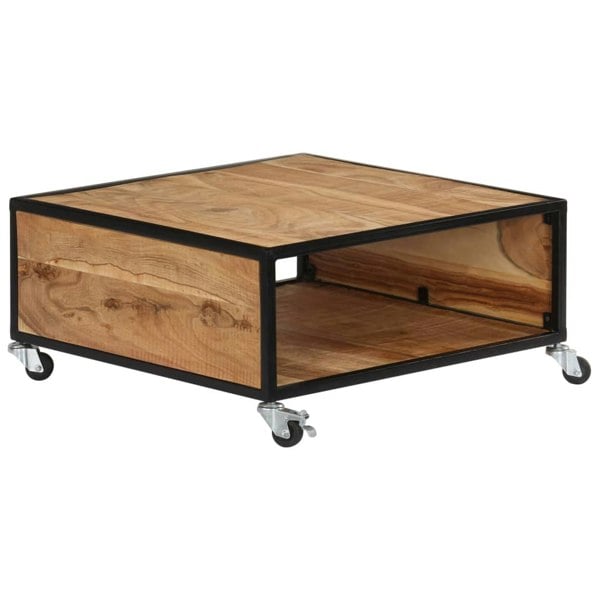 Berkfield Coffee Table 70x70x32 cm Solid Acacia Wood