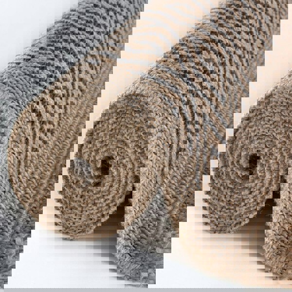 Nature Outdoor Rug Dark Grey jute-look designs and soft, non-shedding texture, moisture and UV protected.