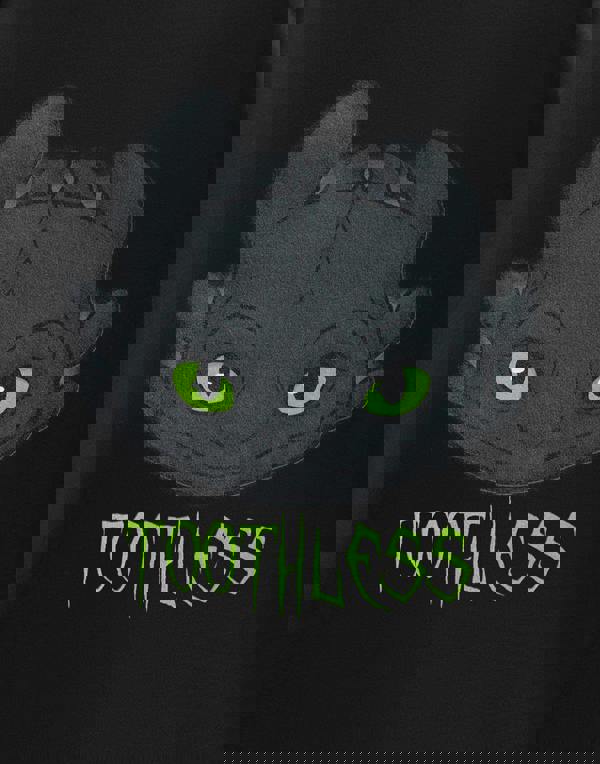 How to Train Your Dragon Boys Black Toothless Short Sleeved T-Shirt