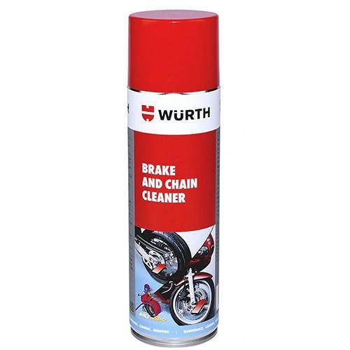 Wurth Motorbike Brake and Chain Cleaner Bike - Line Aerosol Spray - 500ml