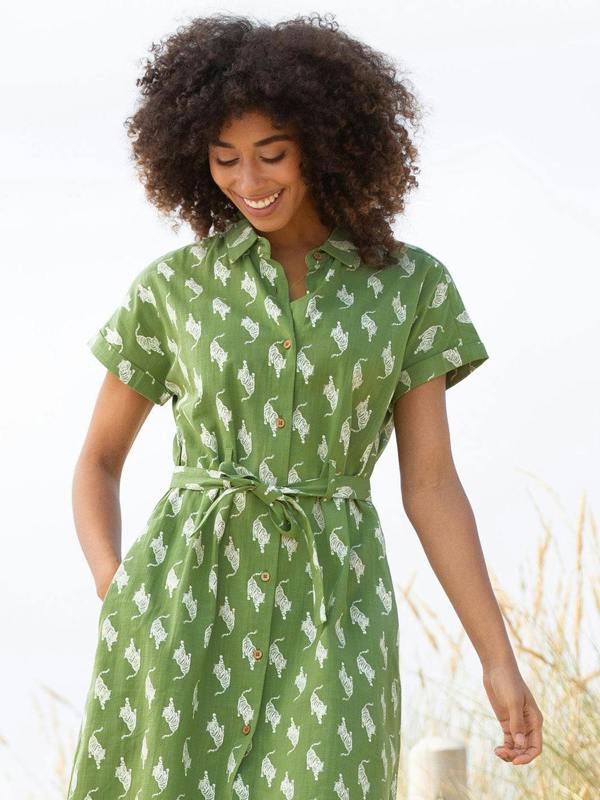 Kite Womens Organic Charlton Slub Weave Dress Stay Wild