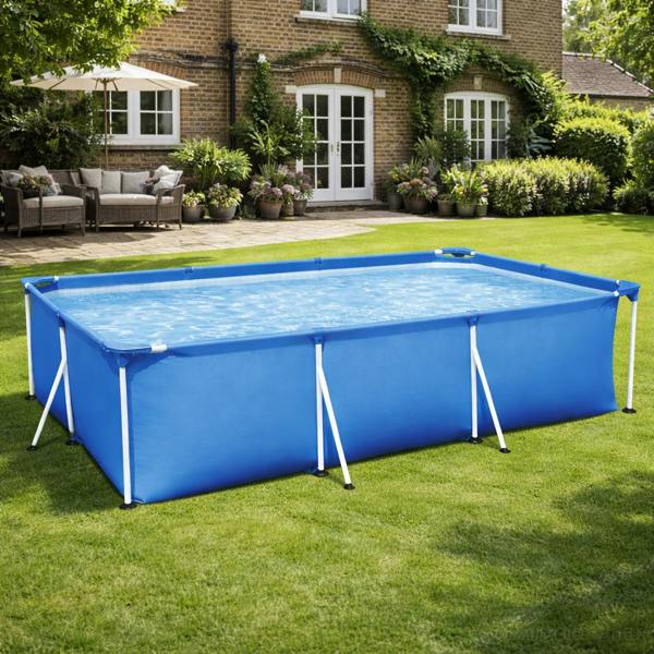Bestway Rectangular Steel Frame Pool Set 7FT 221X150X43CM