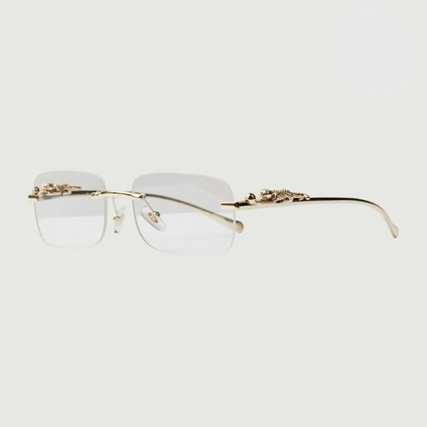 Panther Glasses - Gold / Clear - GVNMNT Clothing Co European streetwear.