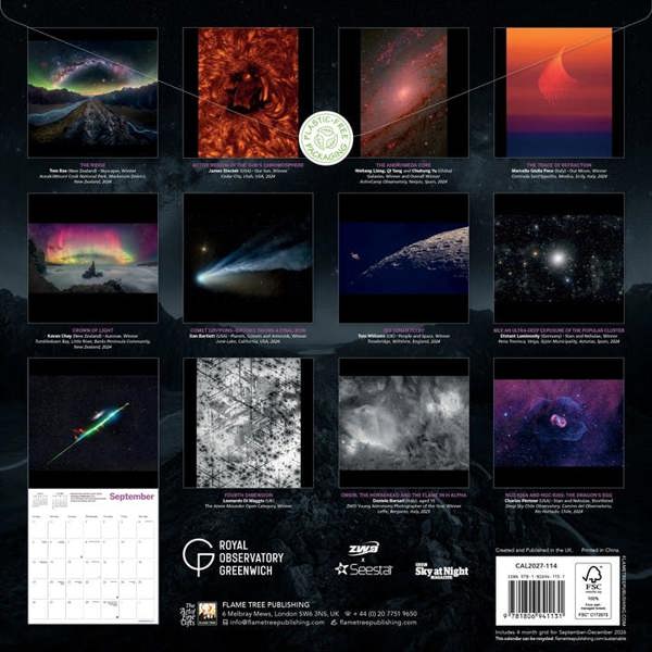 Astronomy Photographer Of The Year Calendar 2027, Wall Calendars, Month To View, Natural World, Gift