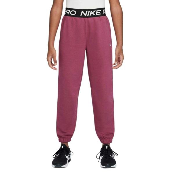Nike Childrens/Kids Pro Dri-FIT Jogging Bottoms - Beet Red - 
