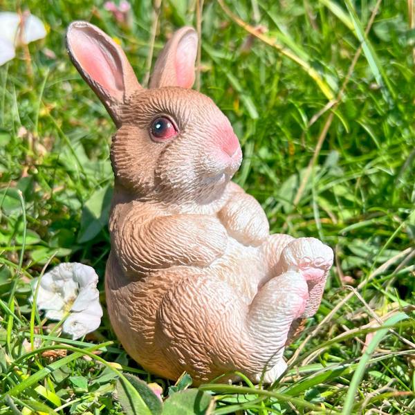 Ferncrest Trading Set of 4 Small Rabbit Garden Animal Ornaments