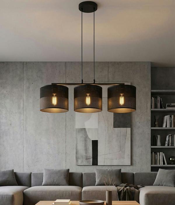 Emibig KARBON Pendant Lamp 3 x E27 Black