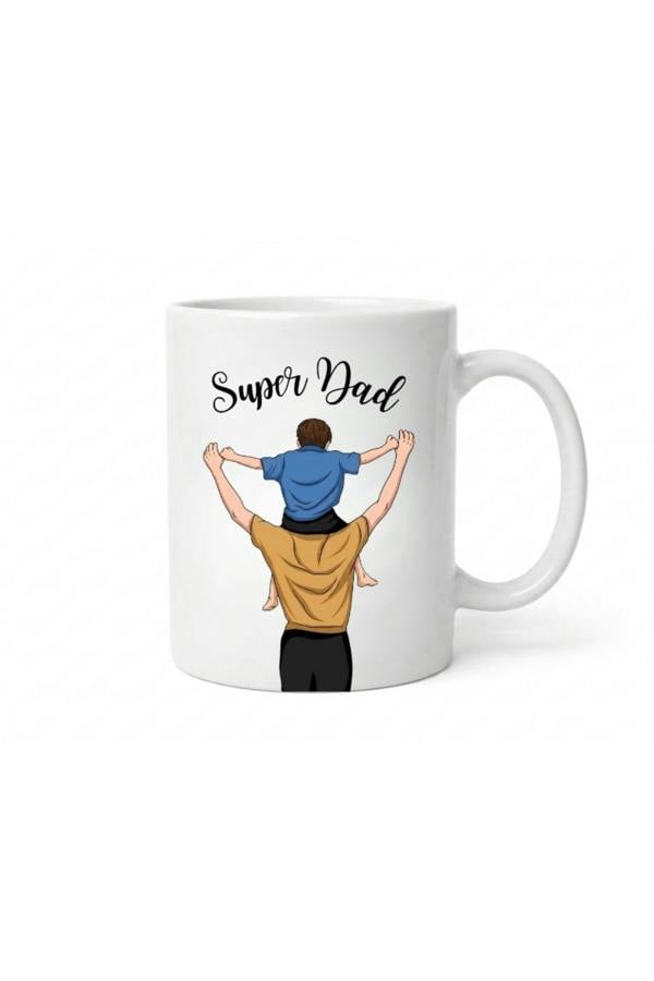 Dyzi Super Dad Mug Ceramic Coffee Cup