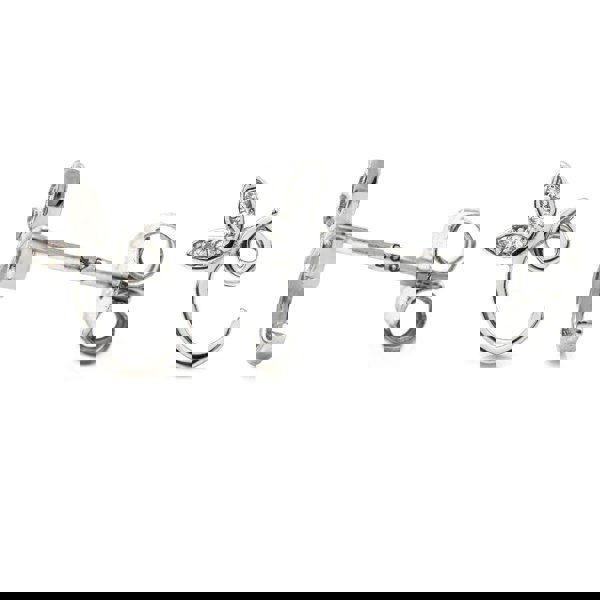 Say It With Winged Initial Earrings - Sterling Silver