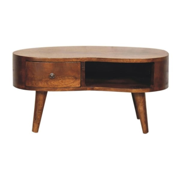 Artisan Furniture Mini Chesnut Wave Coffee Table