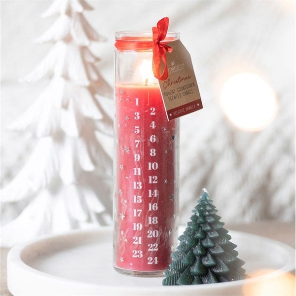 Serano Red Vanilla Advent Tube Candle