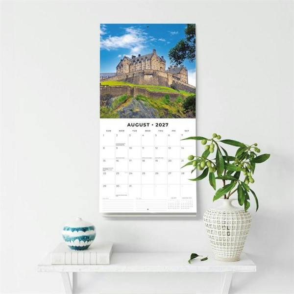 British Castles Calendar 2027, Wall Calendars, Month To View, History & Literature, Gift