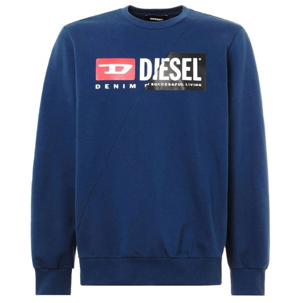 Diesel S-Girk Cut Sweatshirt Jumper - Blue