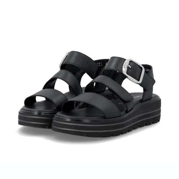Remonte Remonte D3N50 Womens Ankle Strap Sandals Black