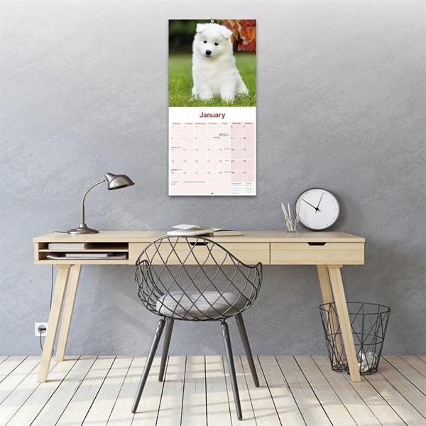 Samoyed Calendar 2027, Wall Calendars, Month To View, Dogs, Gift