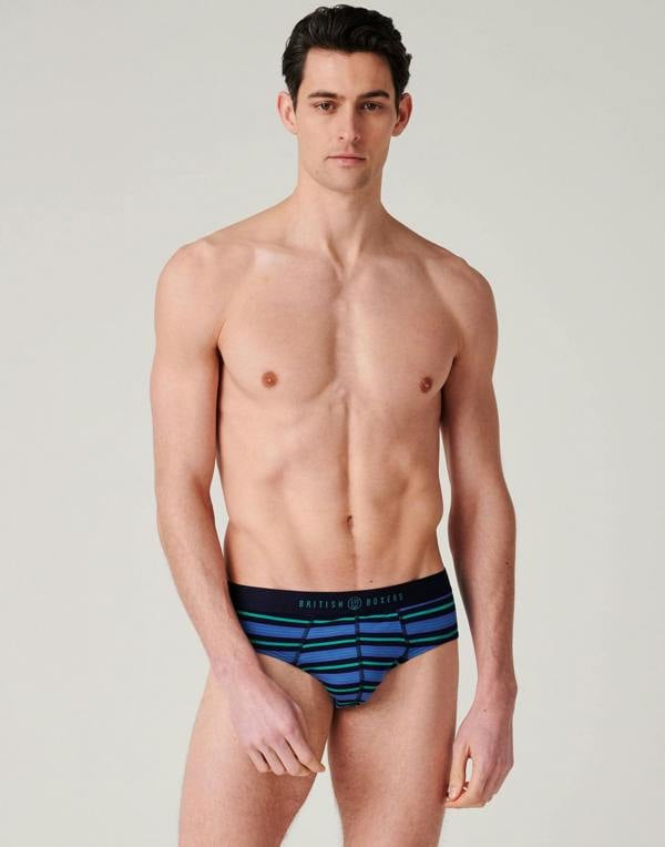 British Boxers Multipack! 4 Pairs of Men's Bamboo Briefs - Electric Lime